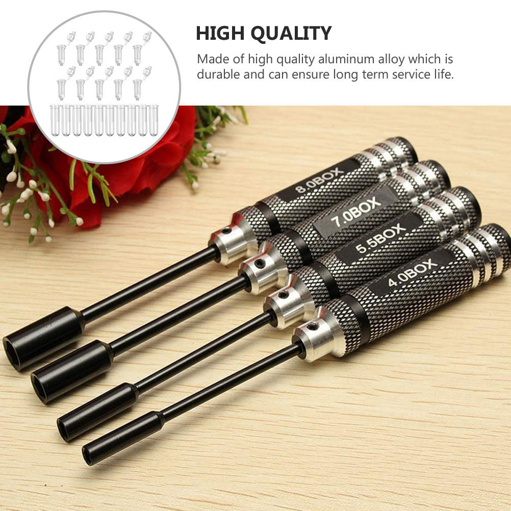 Rc Helicopter Tool Kit - 4Pcs Set Obeng Soket Hex Pegangan