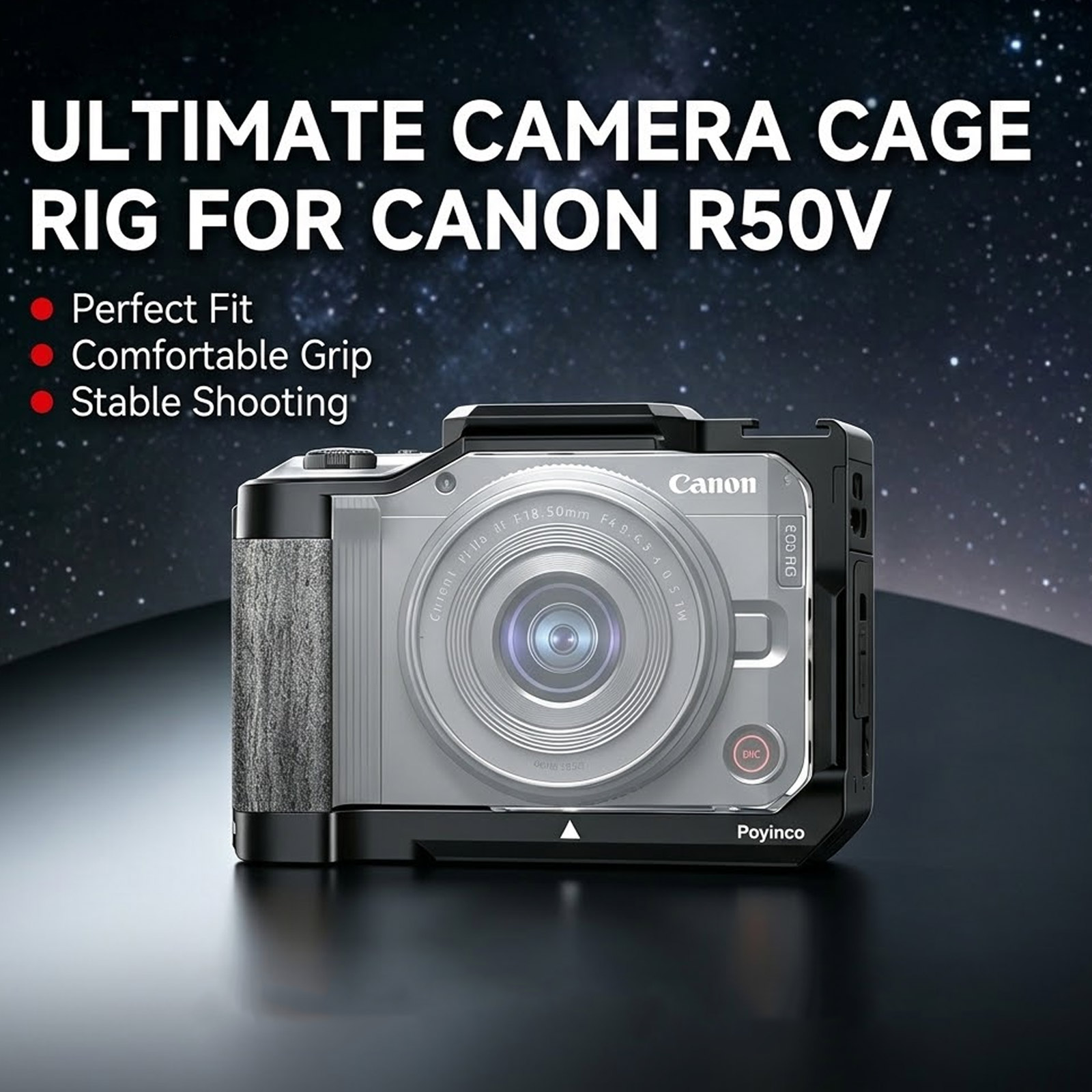 Canon Camera Eos R50 - Cage Kamera dari Aluminium Alloy untuk